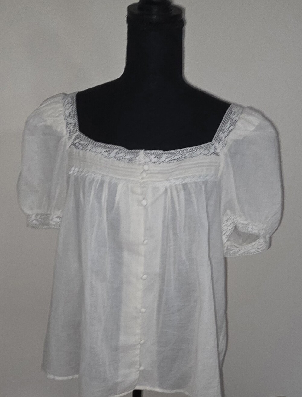 Joie Cotton Boho Cream Top Size M NWOT - Picture 2 of 7